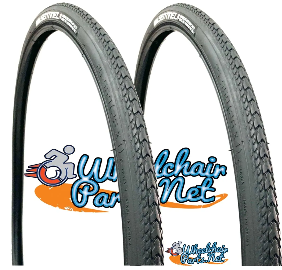 Sentinel Primo Pneumatic Wheelchair Tires 26' x 1' - Lightweight, Low Rolling Resistance, Durable