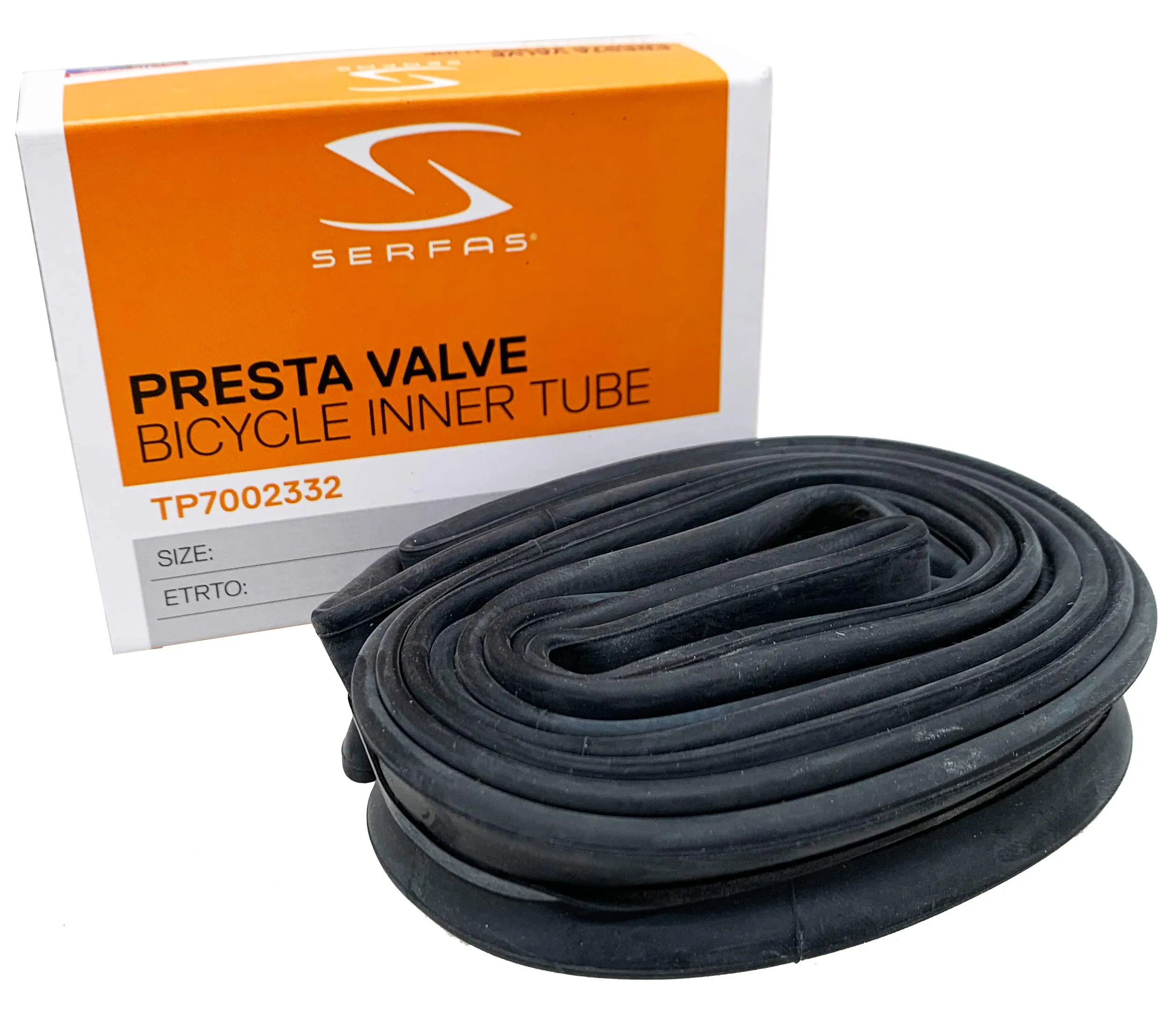 Serfas Bicycle Inner Tube with Schrader Valve for 26 x 1.75-2.2-Inch Tires - Durable and Lightweight