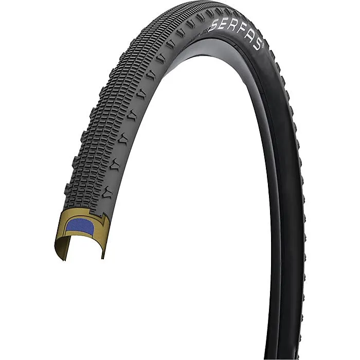 Serfas GM Gravel Muncher 650x42 Folding Gravel Bicycle Tire - Black/Red Accented Sidewall