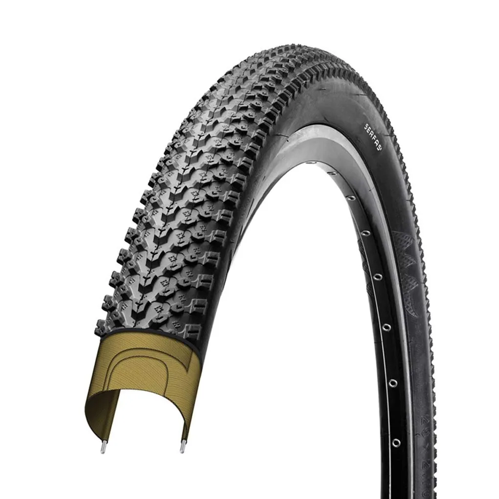Serfas Sheriff Tire 26 x 2.1-Inch - Dual Density Technology, All Mountain Tread, Durable Compound