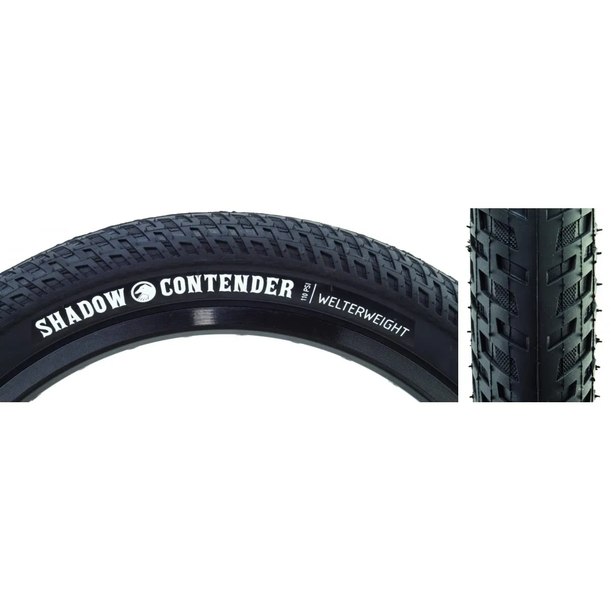 Shadow Conspiracy Contender Welter Weight 20 x 2.35 Wire Tire - Durable Black/Black Design