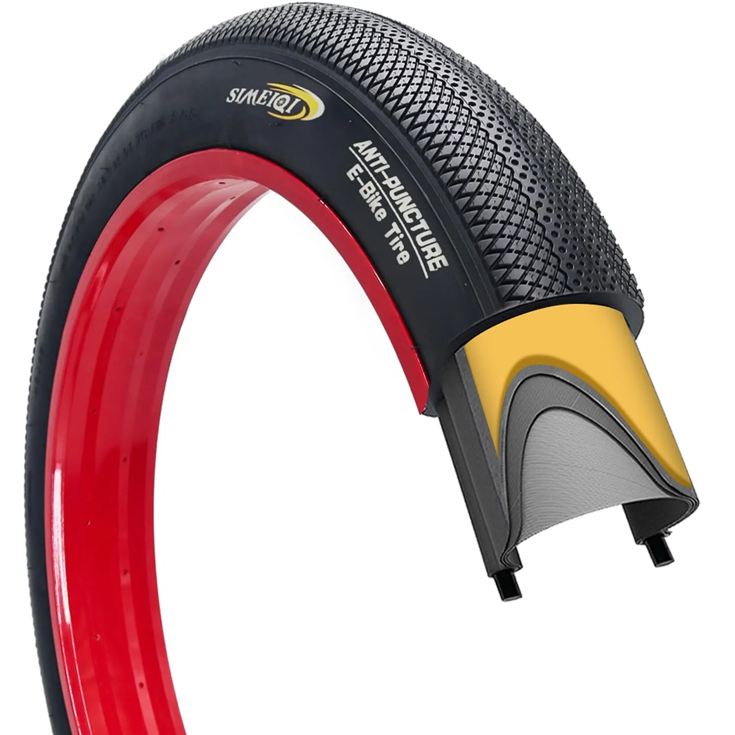 SIMEIQI 20'/26' X4.0' E-Bike Fat Tires for City Commuter, Urban & Mountain Bicycles