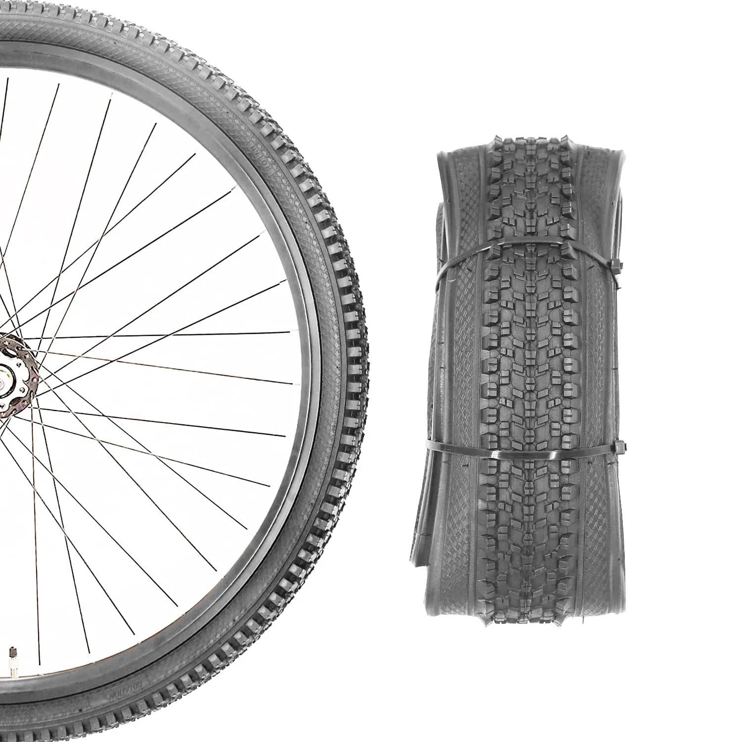 SIMEIQI 26'x1.95' Bike Tire - Durable, Puncture-Resistant, High Traction, Easy to Install for Mountain Bicycles