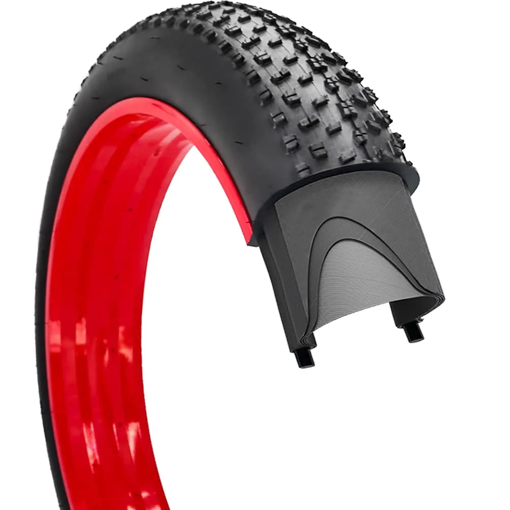 SIMEIQI 26x4.0 Fat Bike Tire - Foldable Replacement for Electric, Mountain, and Snow Bikes