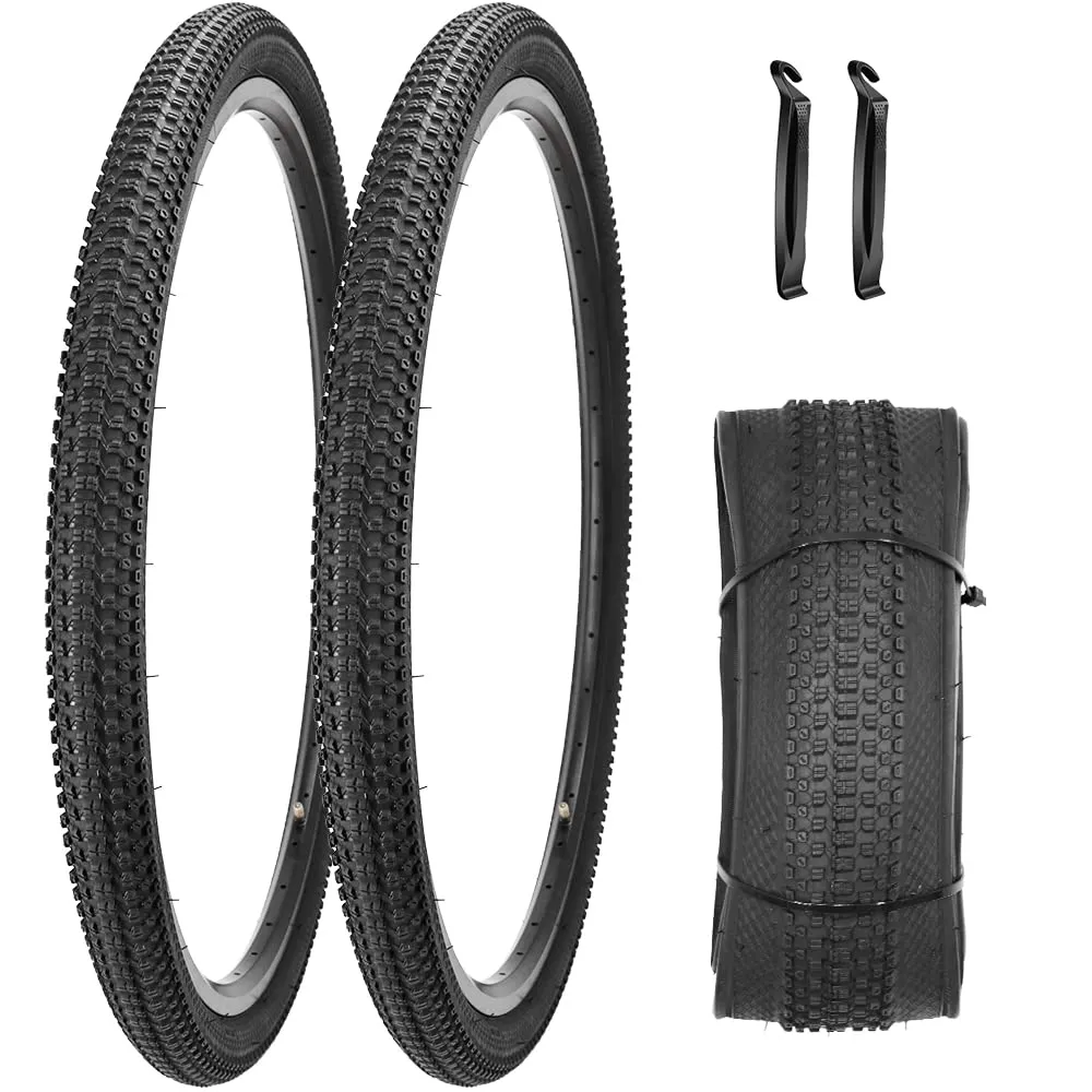 SIMEIQI 2 Pack 27.5x1.95 Inch Foldable Mountain Bike Tires for MTB Commuter Bicycles