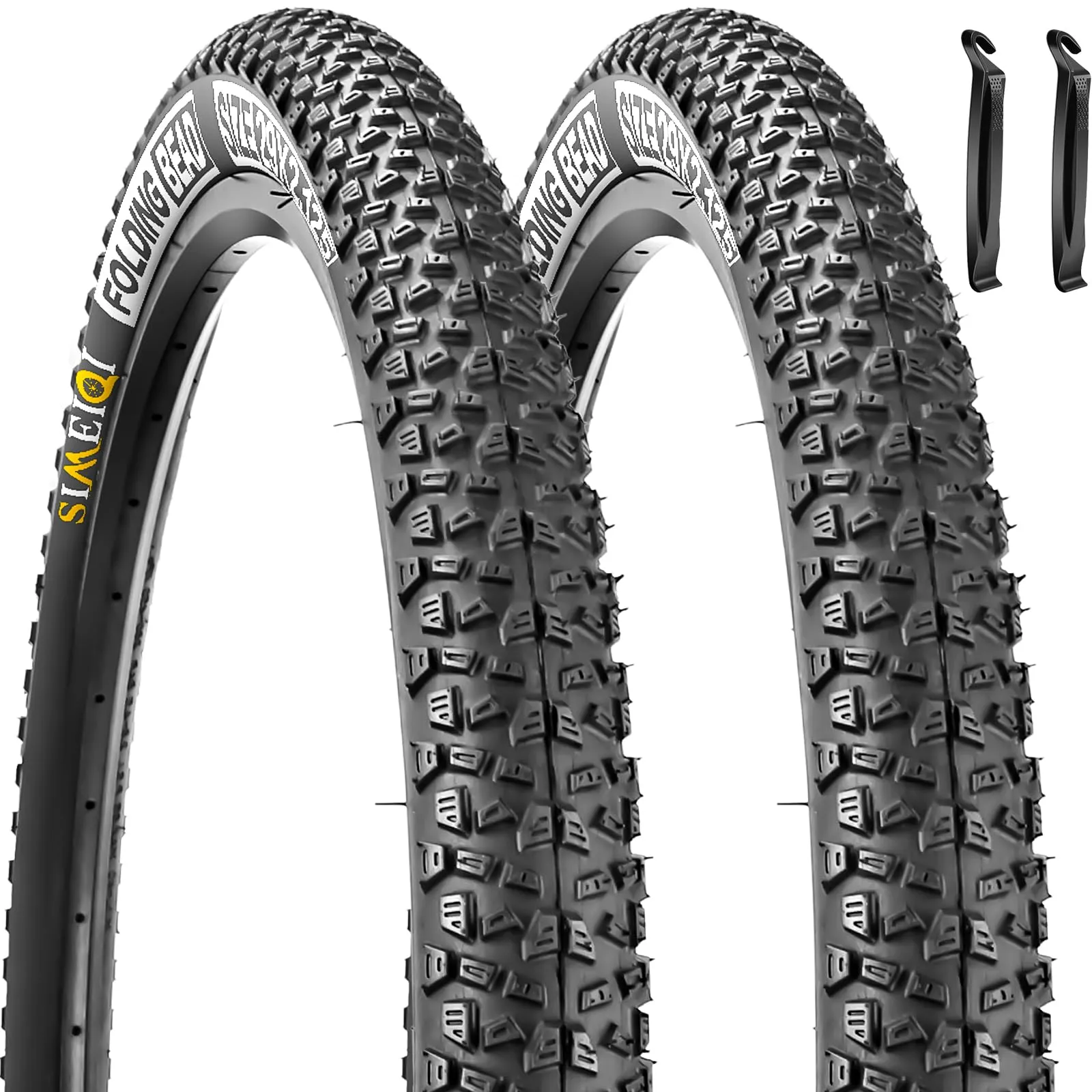 SIMEIQI 2 Pack 29x2.125 Bike Tires with 3mm Anti-Puncture Layer for Mountain and City Bicycles
