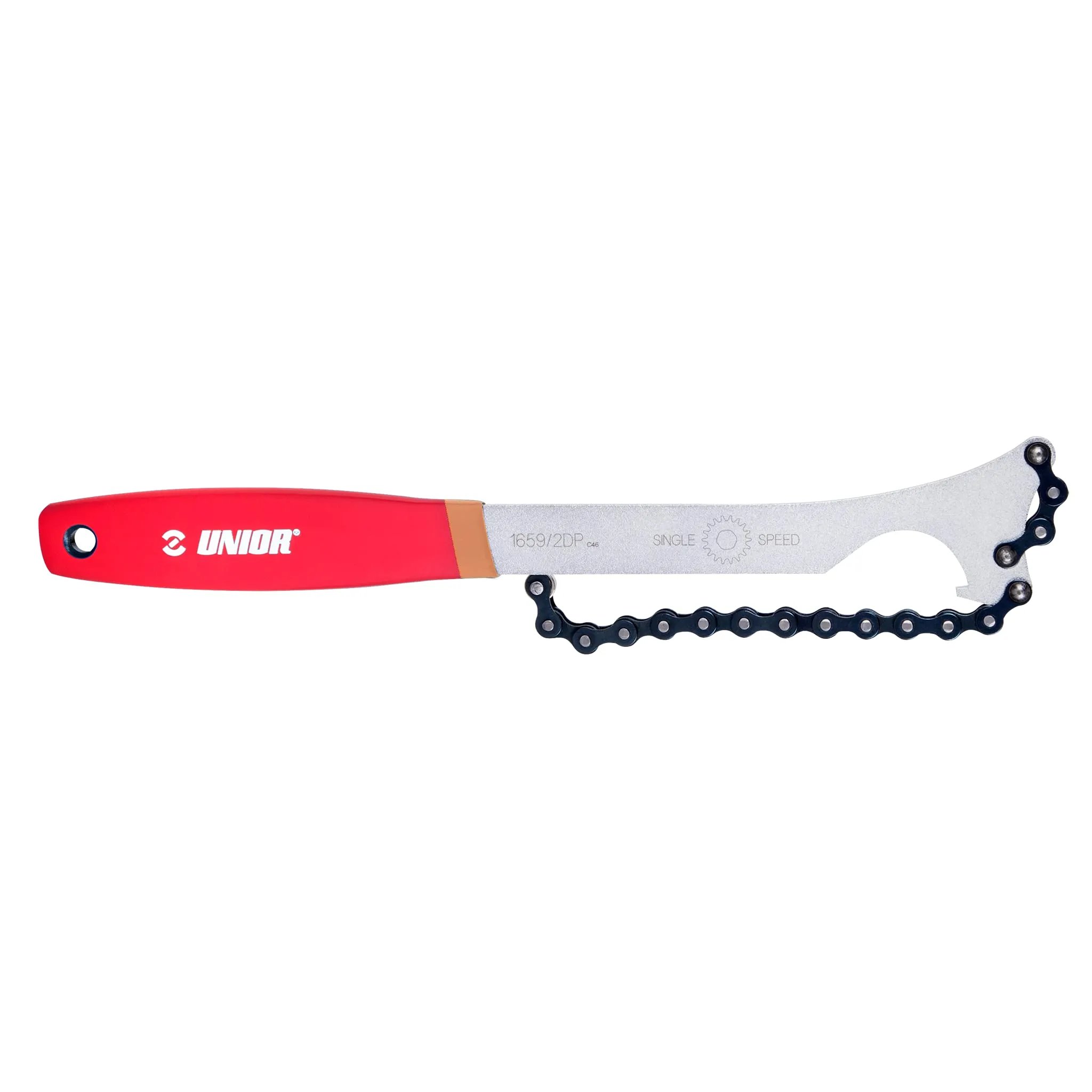 Singlespeed Chainwhip - 1659/2DP by Unior with Ergonomic Handle & Integrated Lockring Tool
