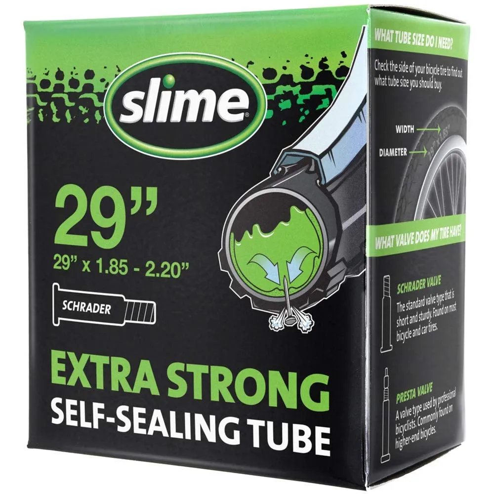 Slime 30070 Bike Inner Tube Sealant, Extra Strong Self-Sealing, 29 x 1.85-2.20' Schrader Valve