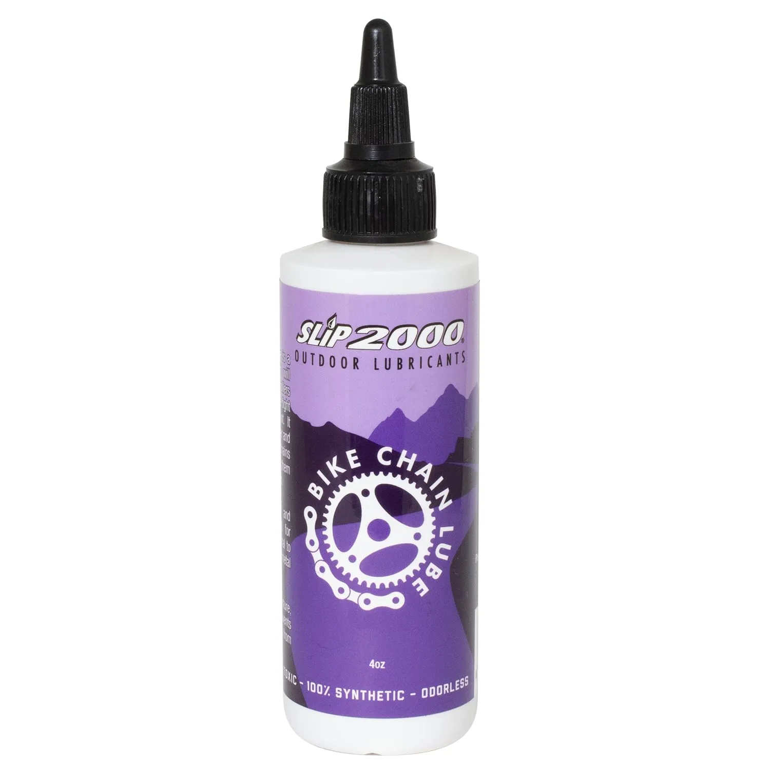 Slip 2000 Bike Chain Lube - 4 oz Synthetic Lubricant for Bikes, Anti-Corrosion & Self-Healing