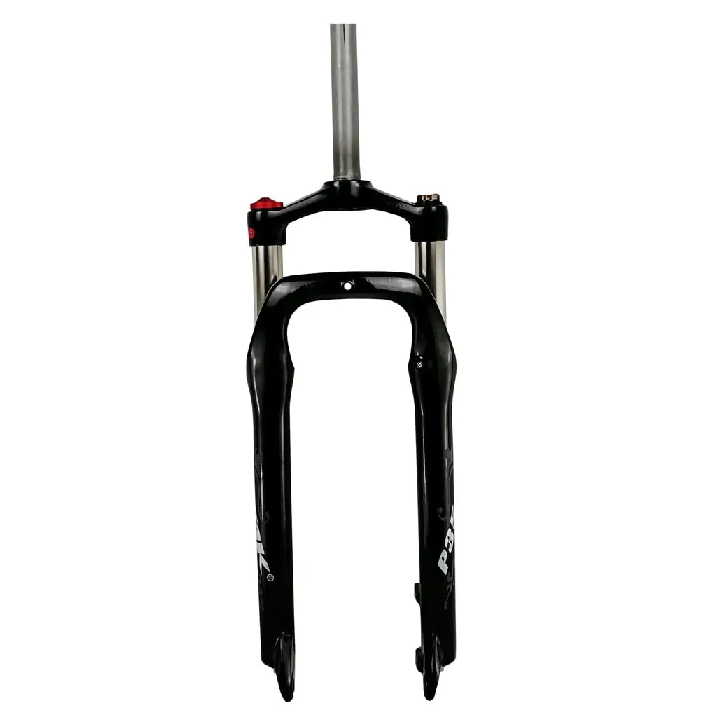 Snow Bike Fork 26' Fat Bike Oil Suspension Fork 125mm Travel for E-Bike 4.0' Black