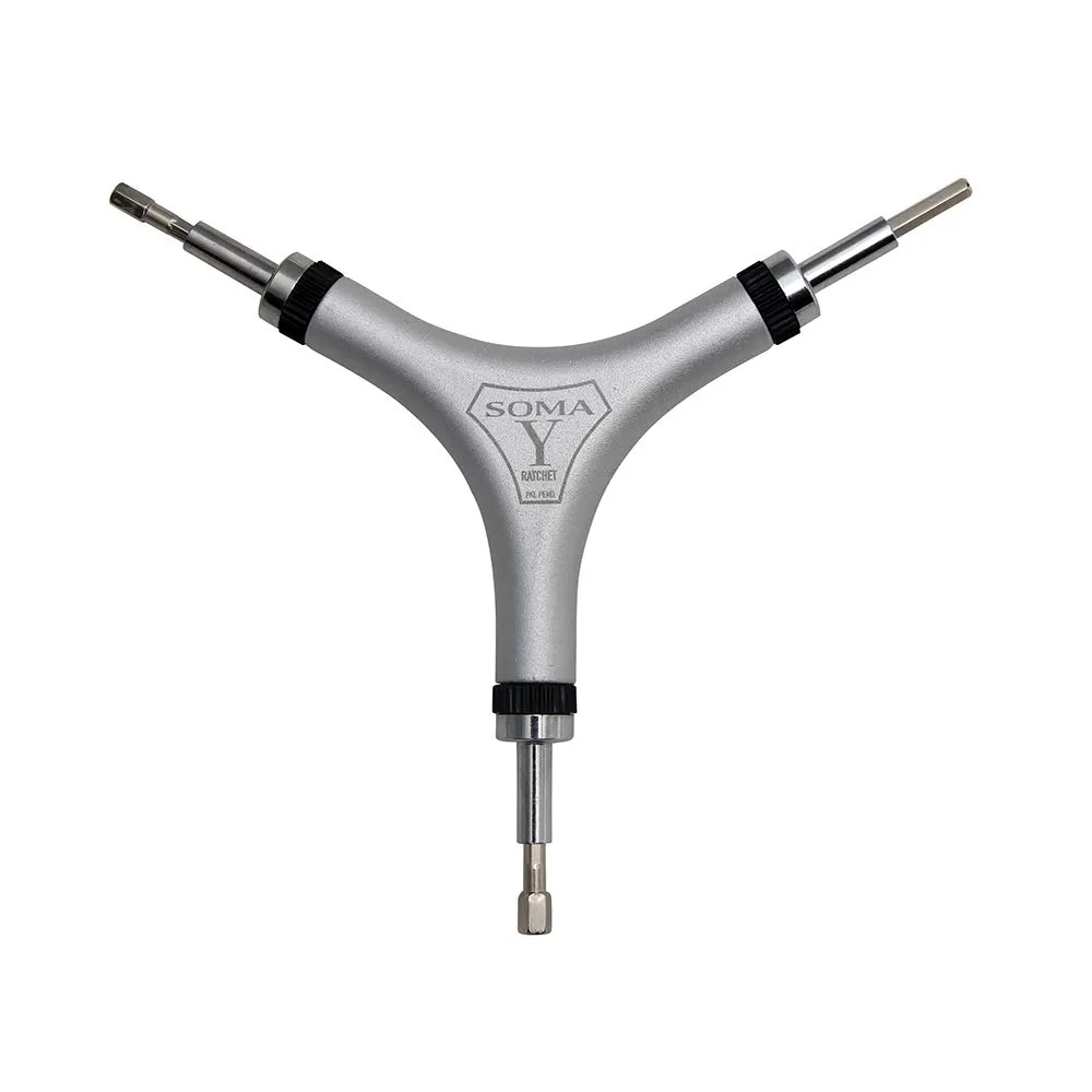 SOMA Y Ratchet Wrench - 4/5/6mm Hex Tool for Bicycle Repair with Solid Aluminum Body