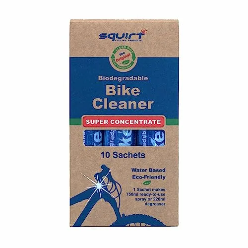 Squirt Bike Cleaner 30ml Super Concentrate Sachets - Biodegradable Degreaser for All Bike Parts