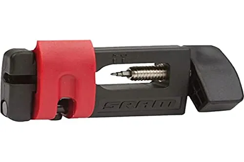 SRAM Brake Line Tool in Black/Red - Hassle-Free Hydraulic Line Barb Driver for Easy Cable Insertion