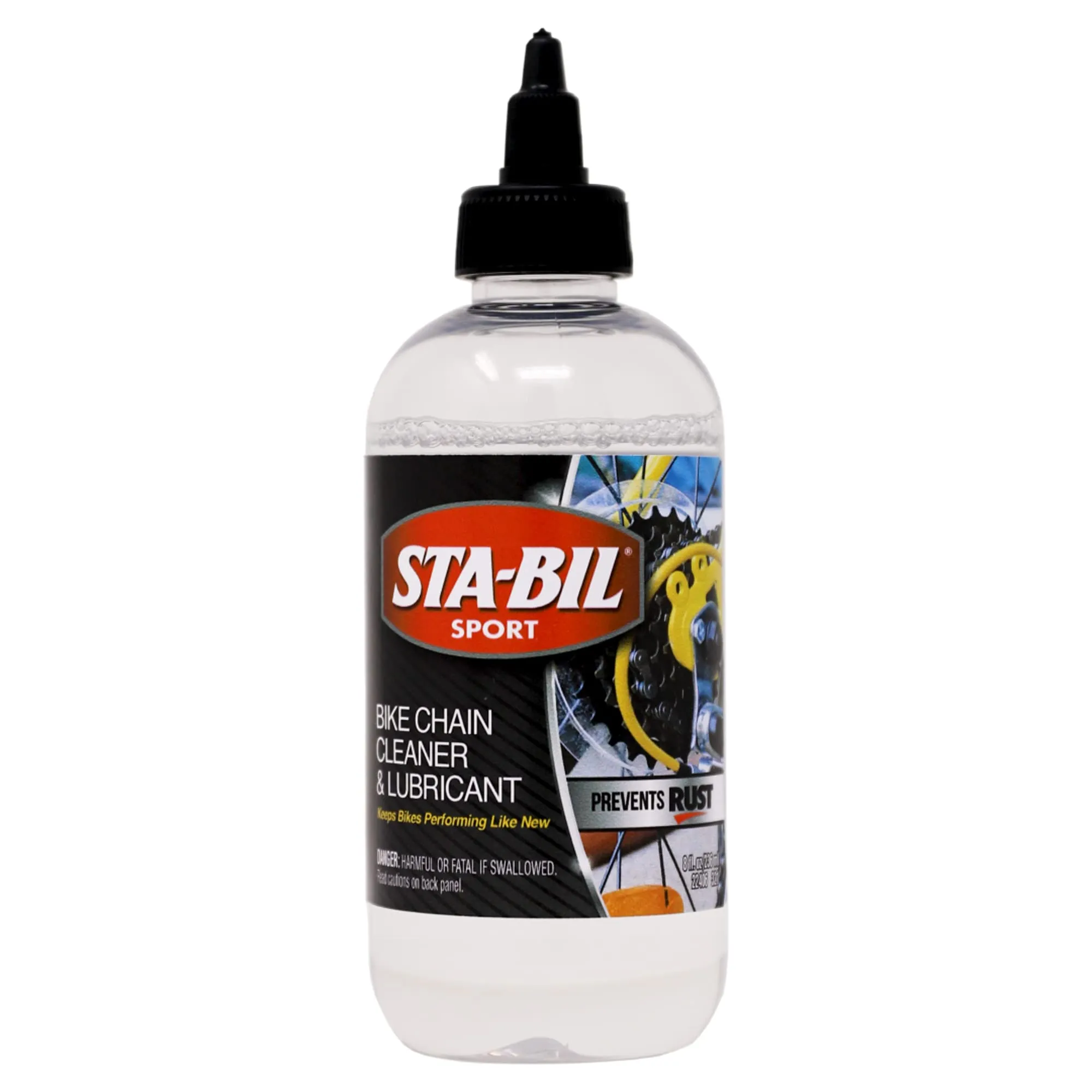 STA-BIL SPORT Bike Chain Cleaner & Lubricant - 8oz Premium Rust Prevention for Chains & Cables