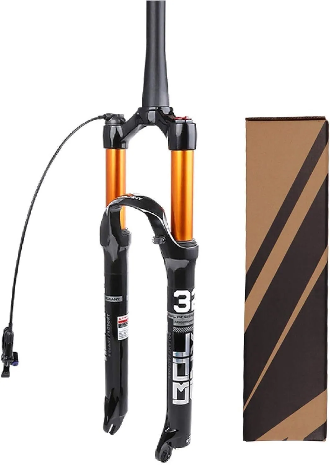 Straight Tube 1-1/8” Mountain Shock Absorber Air Forks for 26/27.5/29 Inch MTB Bicycles