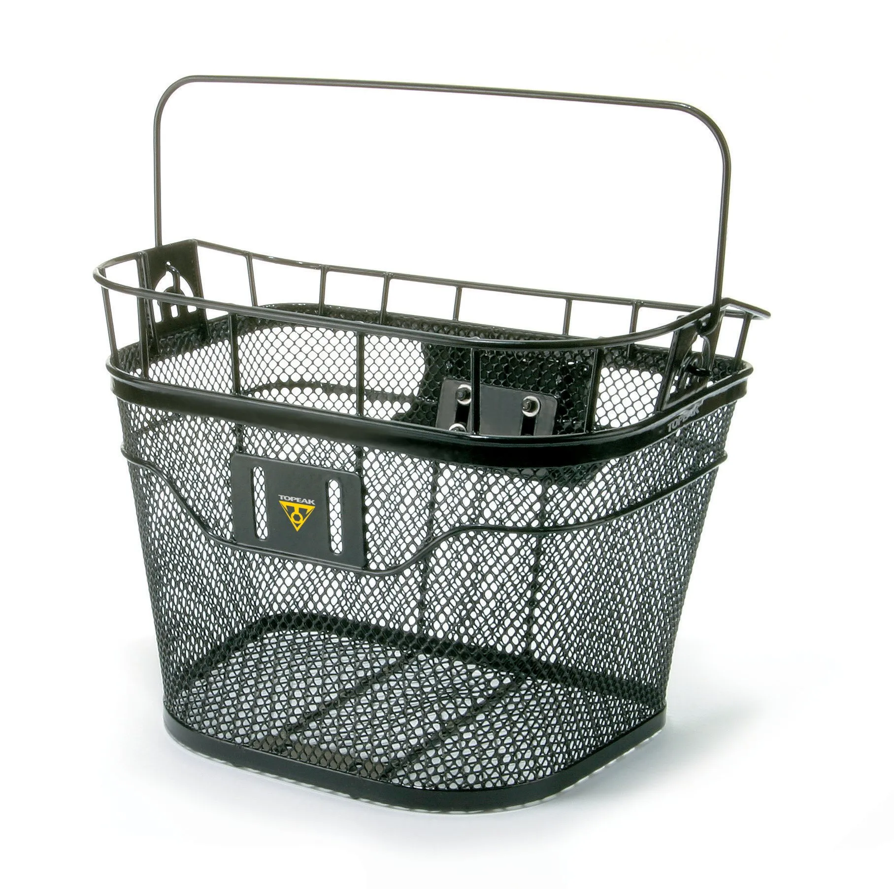 Sturdy Topeak Front Bike Basket with QuickClick Fixer 3 - 16L Capacity, Fits 25.4 & 31.8mm Handlebars