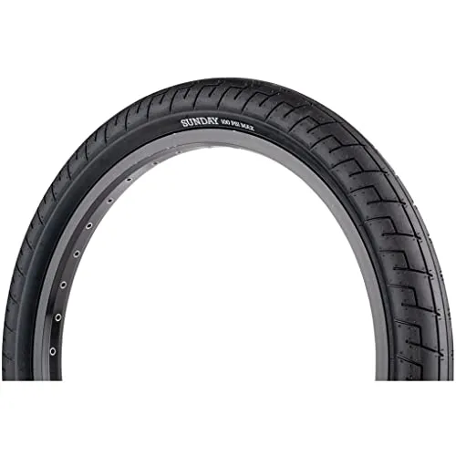 SUNDAY STREET SWEEPER TIRE 20x2.40 BLACK/BLACK - Dual Compound, Durable Design for Grinds