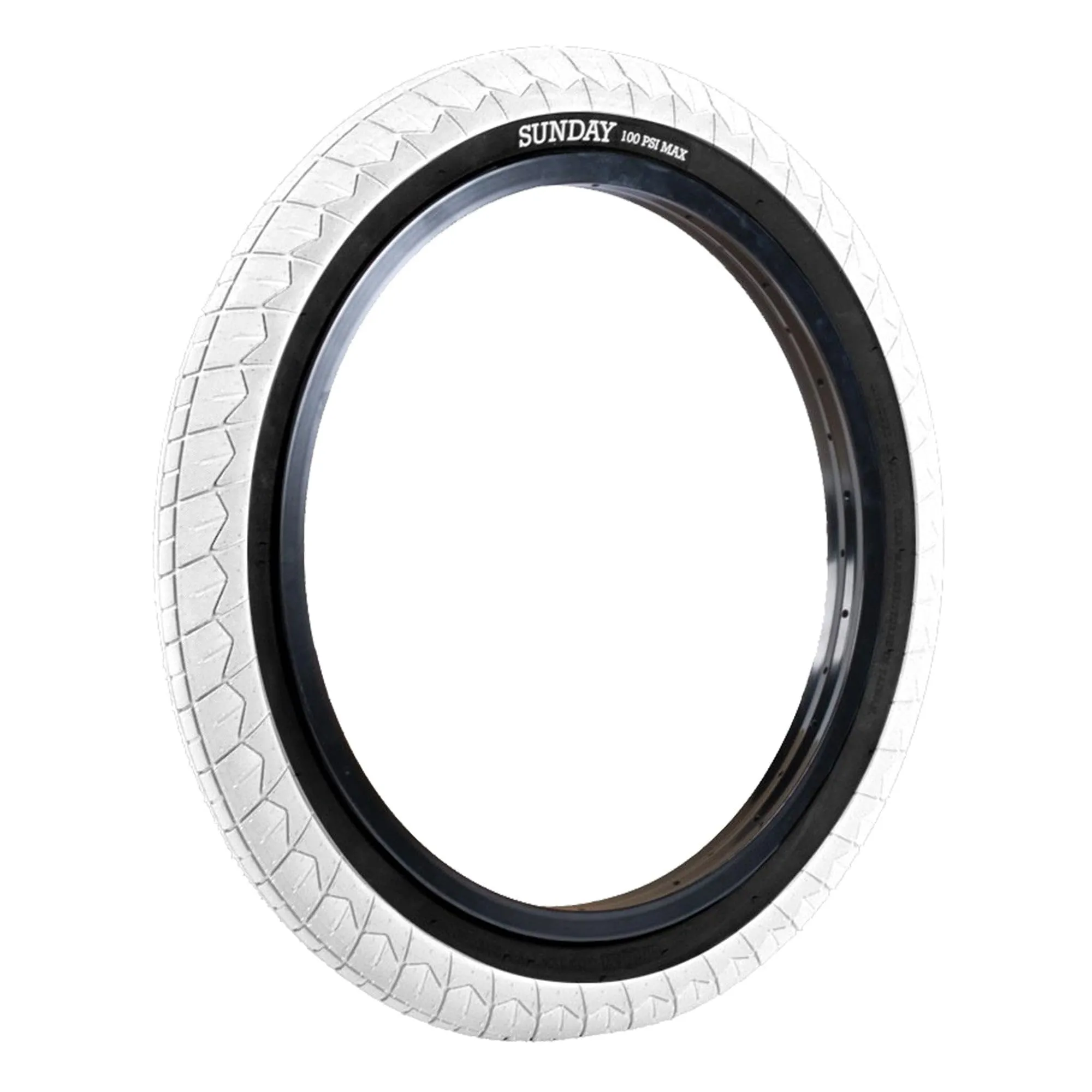Sunday Tires Current V2 20 x 2.4 White/Black - Grippy, Affordable High-Pressure Clincher Tire
