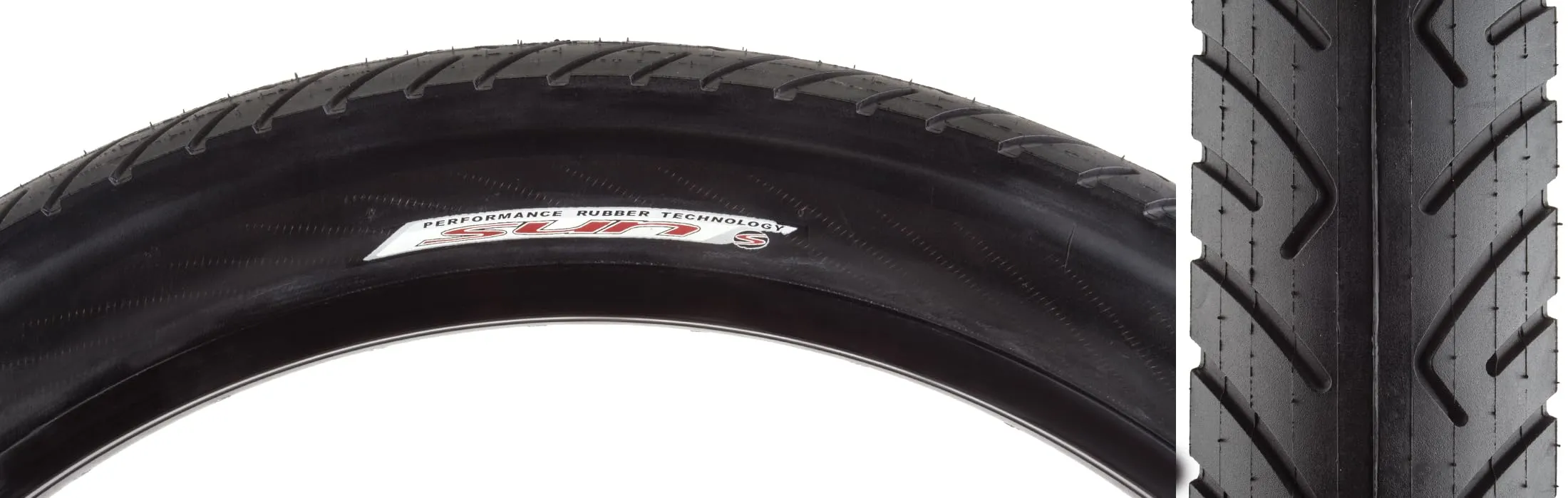 Sunlite Chopper Tire 24 x 3.0 Black - Durable Street/Park Tire with Deep Grooves for Traction