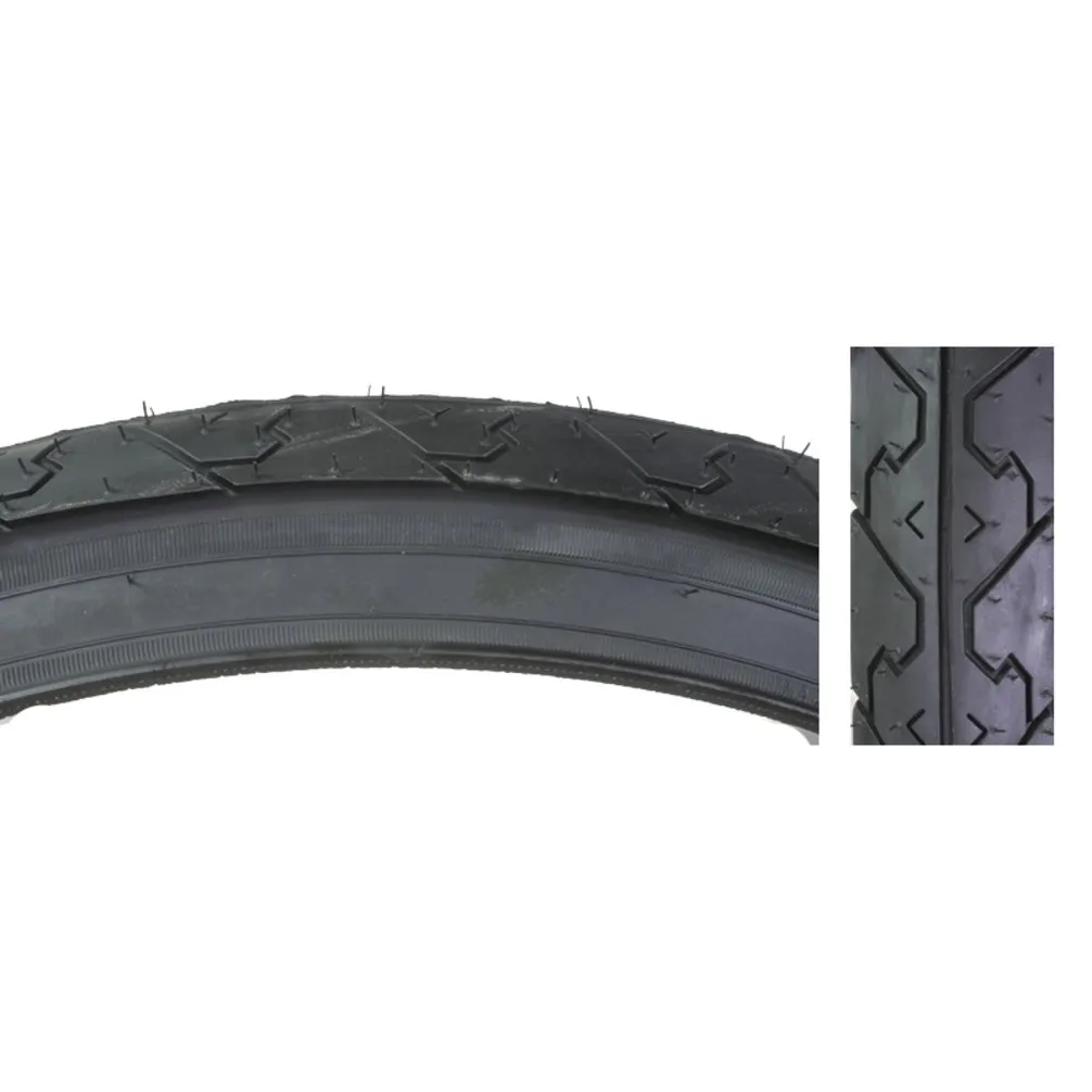 Sunlite City Slick Tires 26' x 1.5' Black - Perfect for Cruisers with Traction-Enhancing Grooves