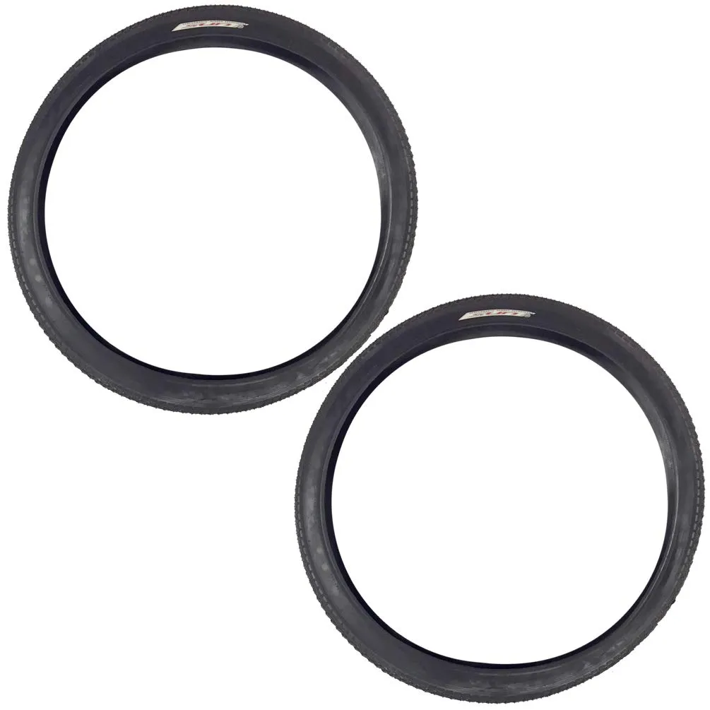 Sunlite Cruiser 927 Classic Beach Road Bicycle Tire Bundle 24 x 2.125 (Black, 2 Tires)