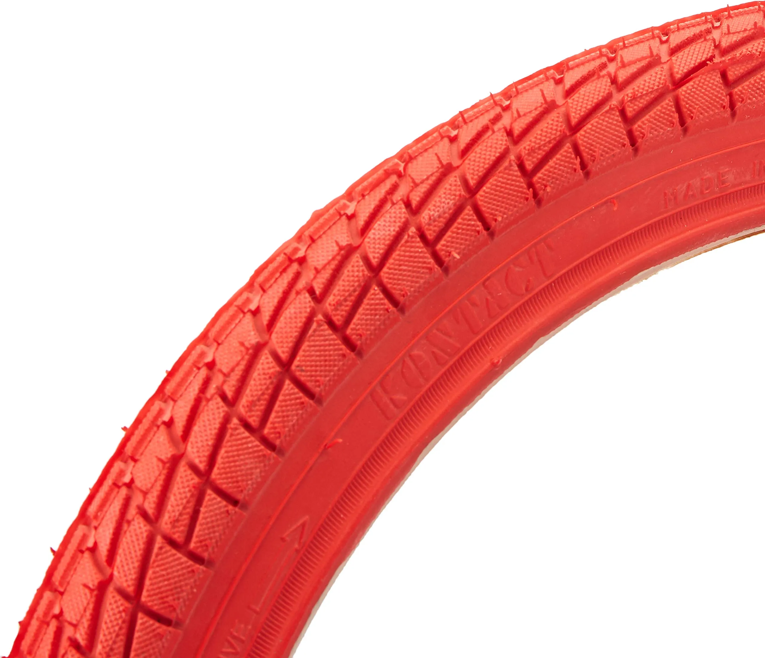 Sunlite Freestyle BMX Kontact Tires 20 x 1.95 Red/Red - Durable Performance for Thrilling Rides