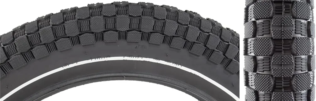 Sunlite Freestyle K-Rad 20x3.3 Wire TPI 45 Black/Bright Silver Bicycle Tire