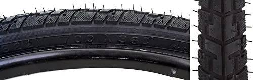Sunlite Hybrid Nimbus Tires 26 x 1-3/8' - Versatile Black Tires for Street and Light Trail Use