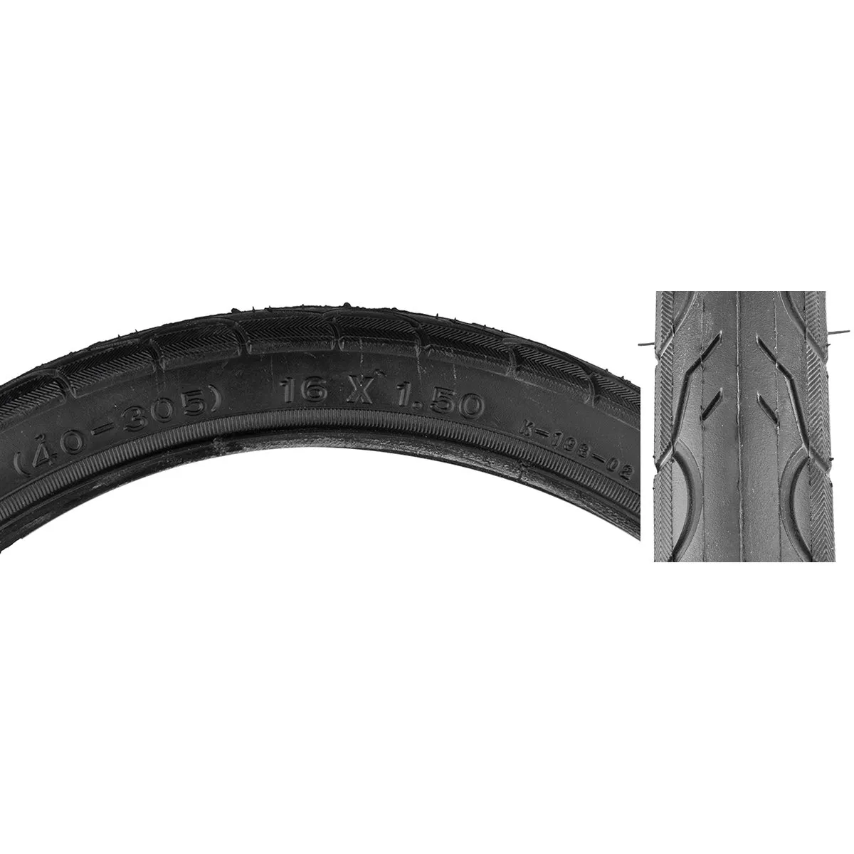 Sunlite Hybrid/Touring Kwest Tires 16'x1.5' Black for Fast Rides & Commuting