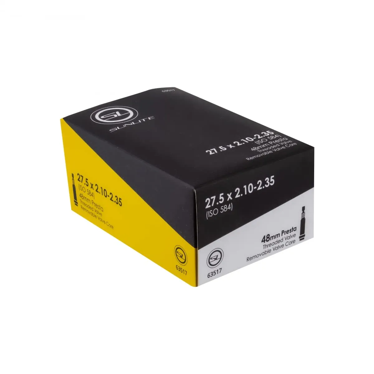 Sunlite Presta Valve Bicycle Tube, 27.5 x 2.10-2.35 Inch, 48mm Valve, Durable & Easy to Install