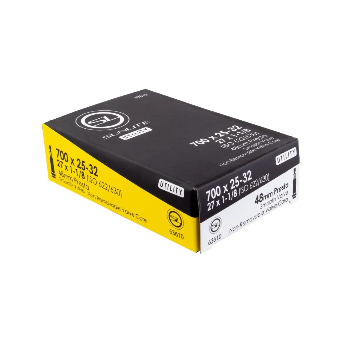 Sunlite Presta Valve Bicycle Tube 700 x 25-32mm, Durable 48mm Valve for Smooth Performance