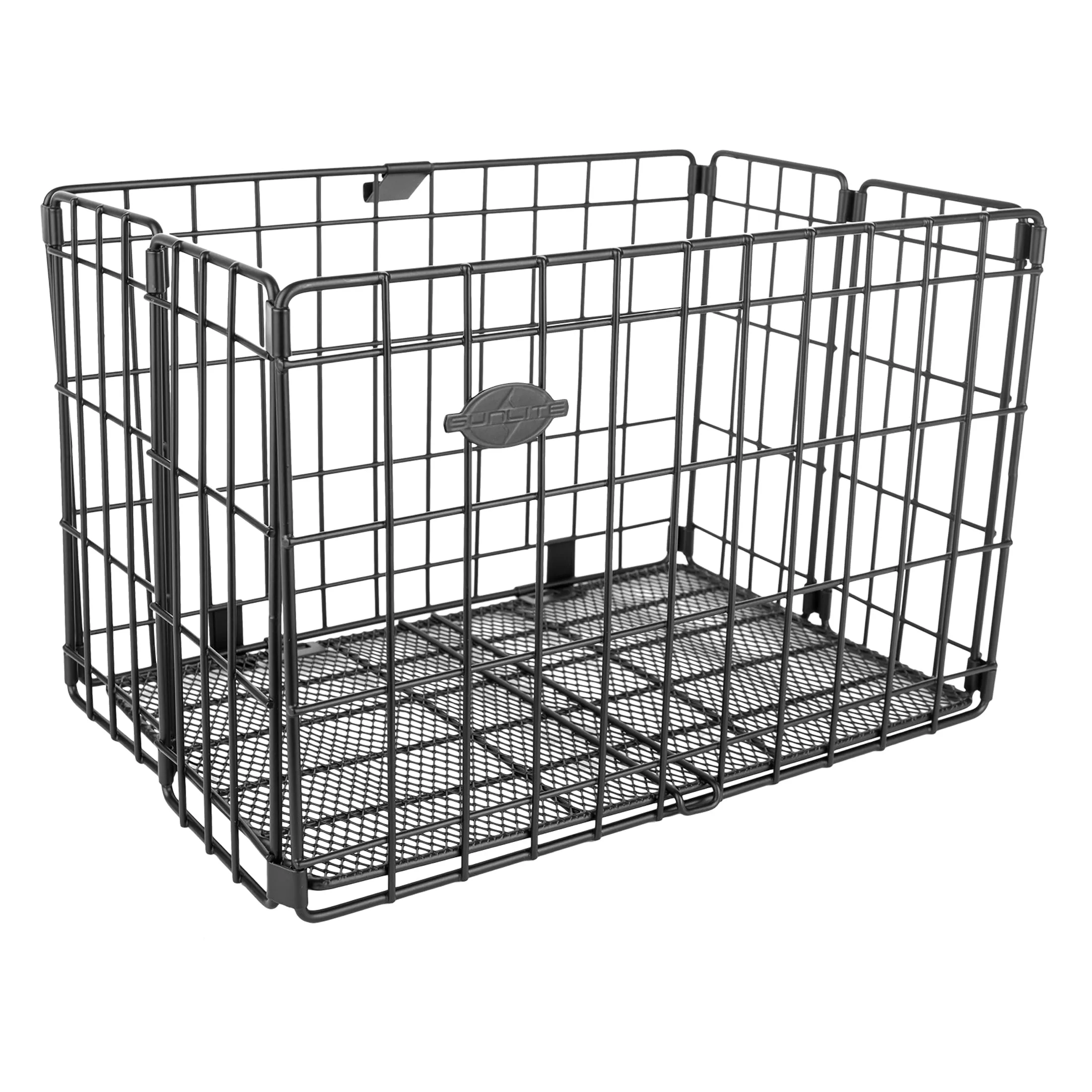 Sunlite Rear Wire Folding Basket - Powder Coated Steel, 13' x 8.62' x 8.62', Folds Flat for Easy Storage