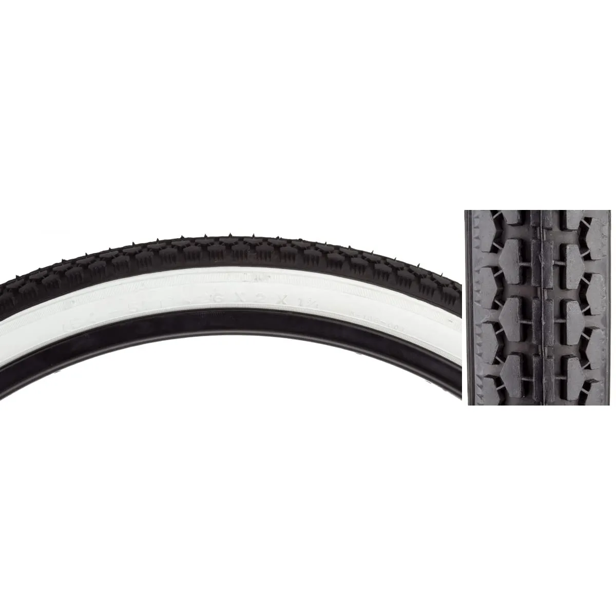 Sunlite Street S-7 Classic Tires 26' x 2' x 1.75' - Urban Tire with Reduced Rolling Resistance