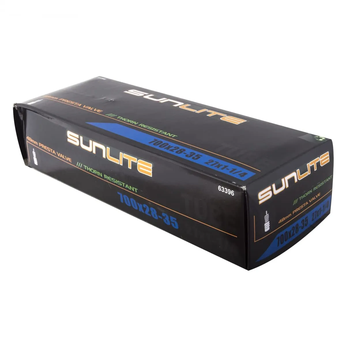 Sunlite Thorn Resistant Presta Valve Tube 700 x 28-35c with Threaded Valve Stem