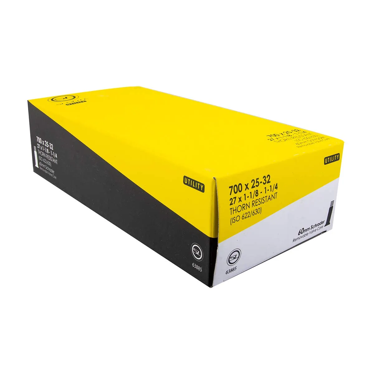 Sunlite Thorn Resistant Schrader Valve Tubes 700 x 25-32 (27 x 1-1/8 x 1 1/4) for Bikes