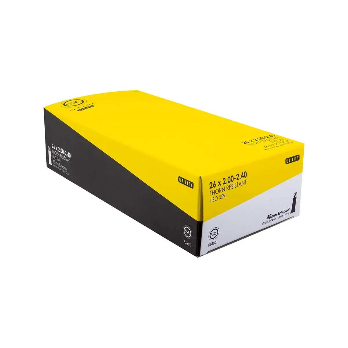 Sunlite Utili-T Thorn Resistant Schrader Valve Tubes 26x2.00-2.40 - Durable and Reliable Protection