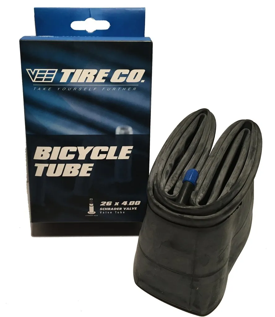 Sunlite/VEE Rubber 26 x 4.0 Fat Bike Tubes - Quality Black Bicycle Tubes for Optimal Performance