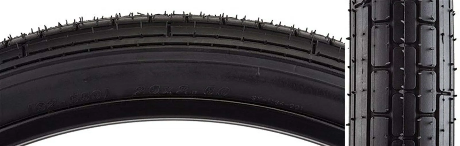 SUNLT 26x2.5 Sandy Beach Tires - Black/Black - Perfect for Cruisers and Sandy Terrain