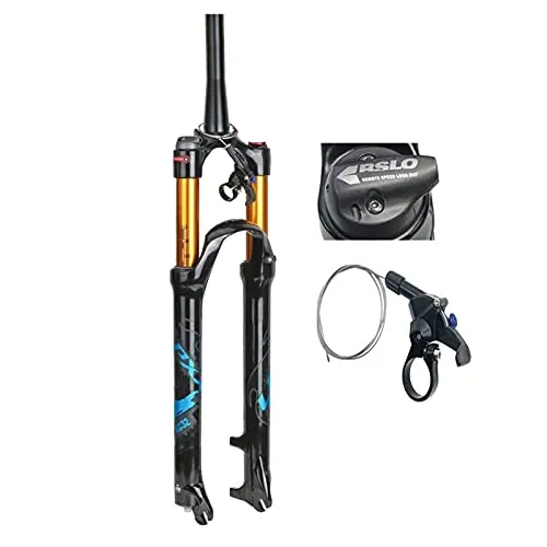 Suspension Forks 1-1/2' Remote Lock Magnesium Alloy Mountain Bike Fork for 26/27.5/29 inch Bikes