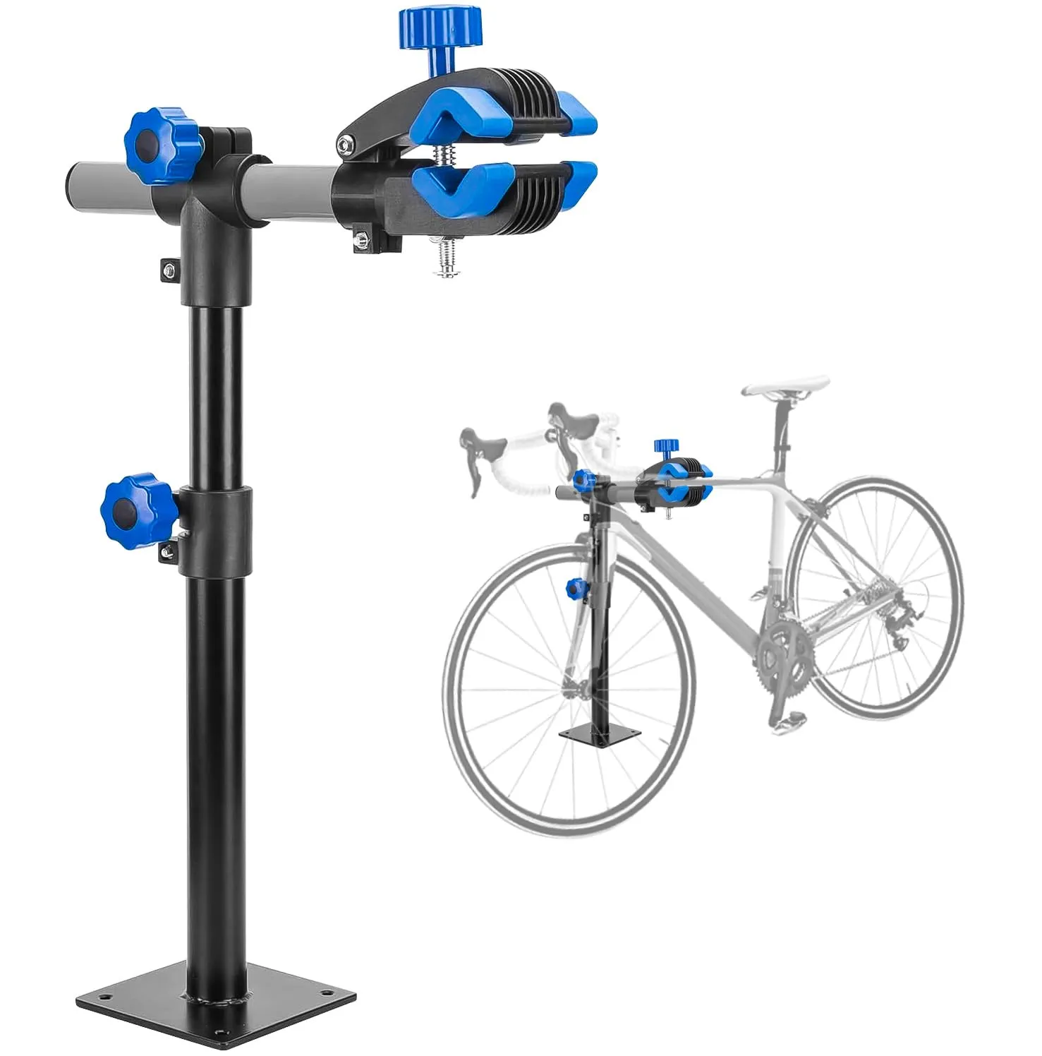Sutekus Adjustable Bike Repair Stand - Wall Mount Clamp for Home Bicycle Maintenance, 44lbs Capacity