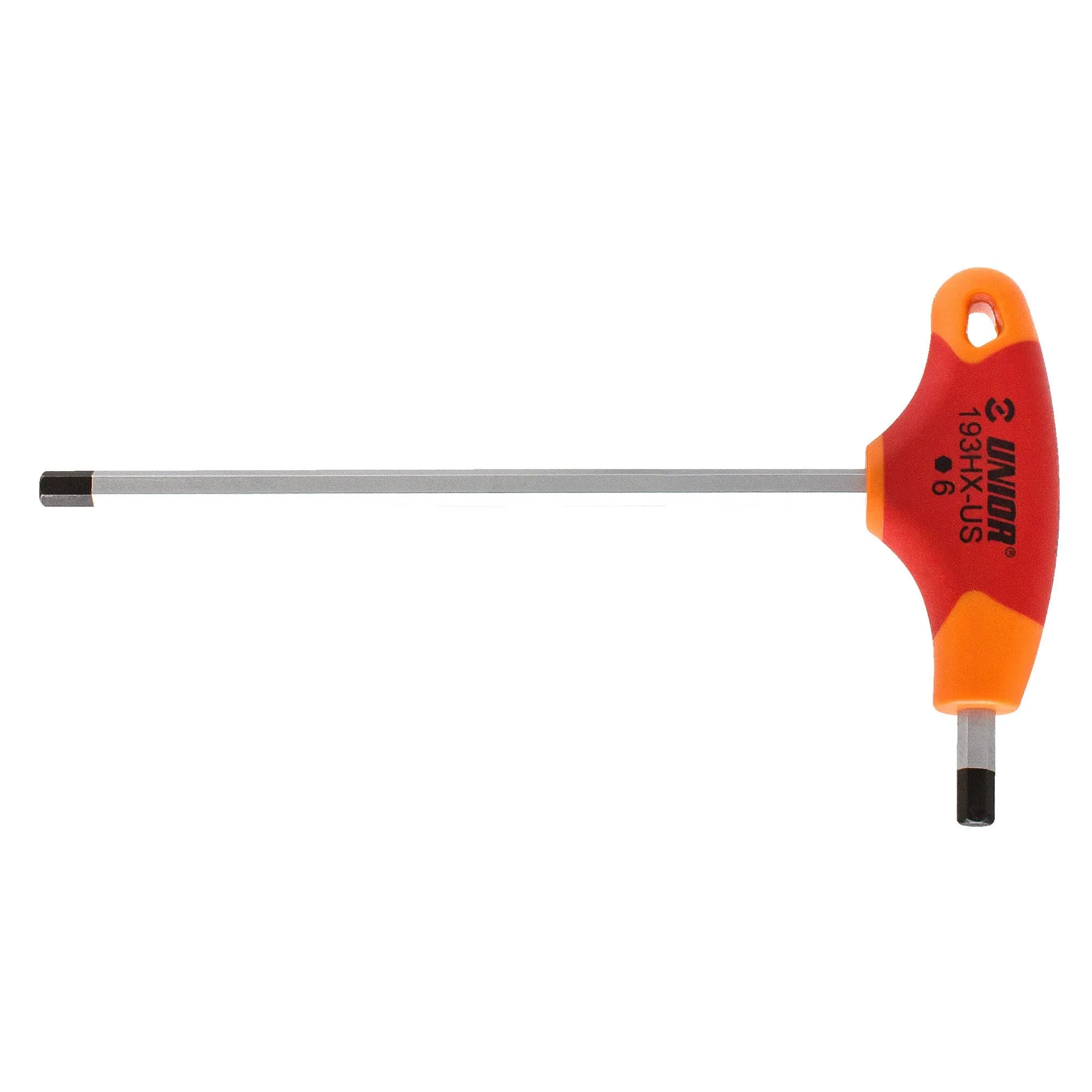 T-Handle Hex Wrench, 193HX-US by Unior - Chrome-Vanadium, Comfortable Grip, Precision Fit