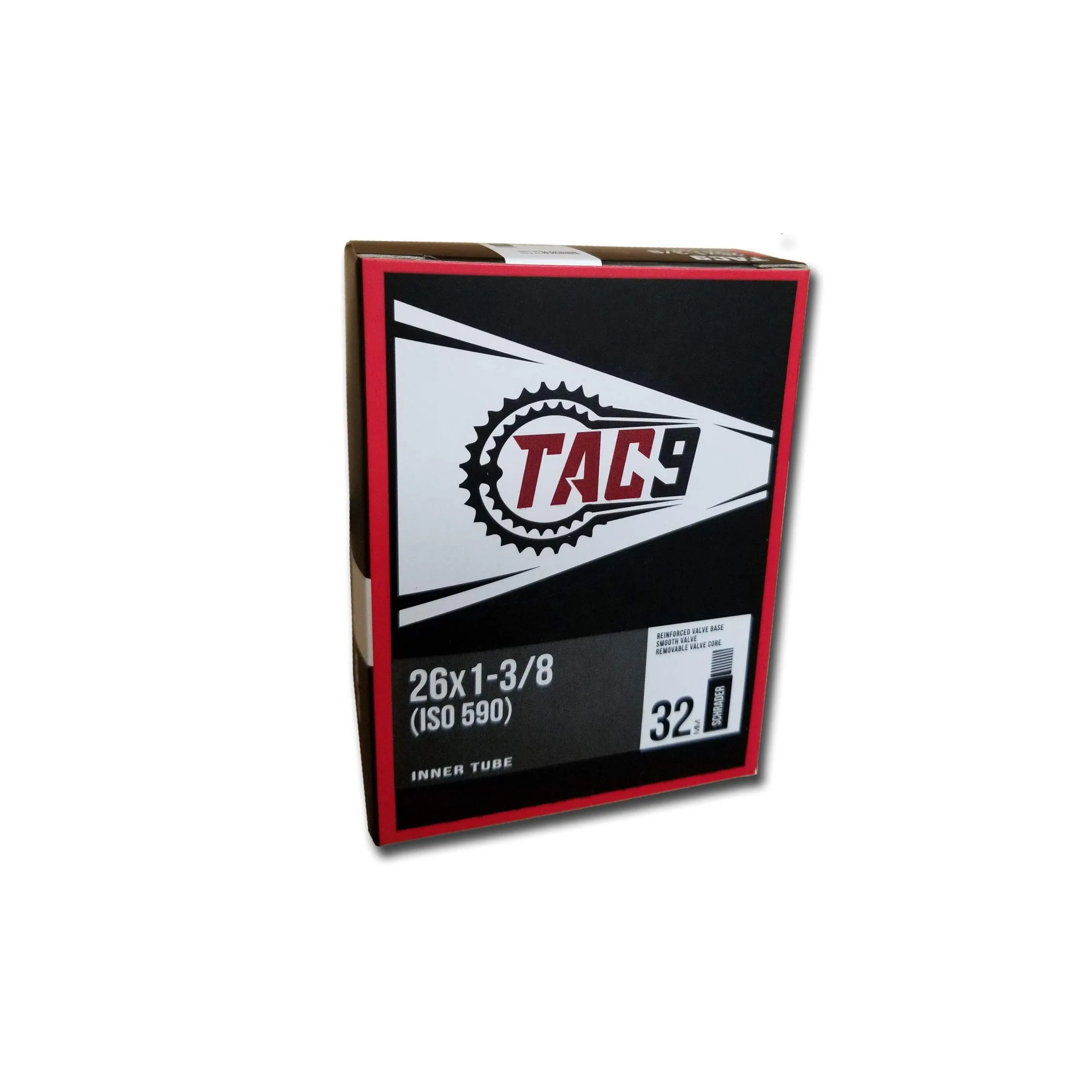 TAC-9 Bicycle Inner Tube 26' x 1-3/8' Regular Schrader Valve 32mm - Quality Butyl Tube
