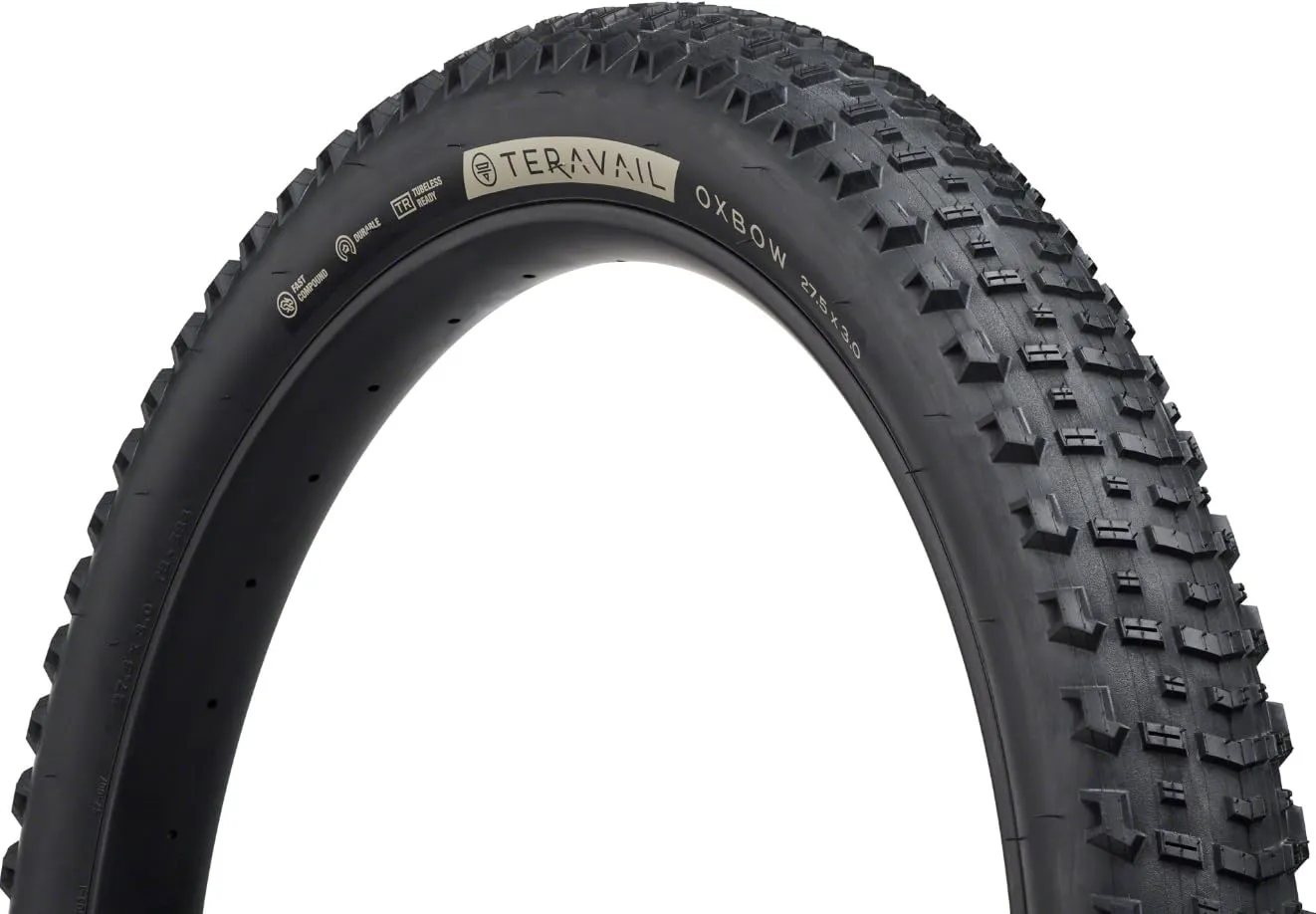 Teravail Oxbow Tire 27.5 x 3 - Tubeless, Folding, Durable, Fast Compound for Rugged Trails