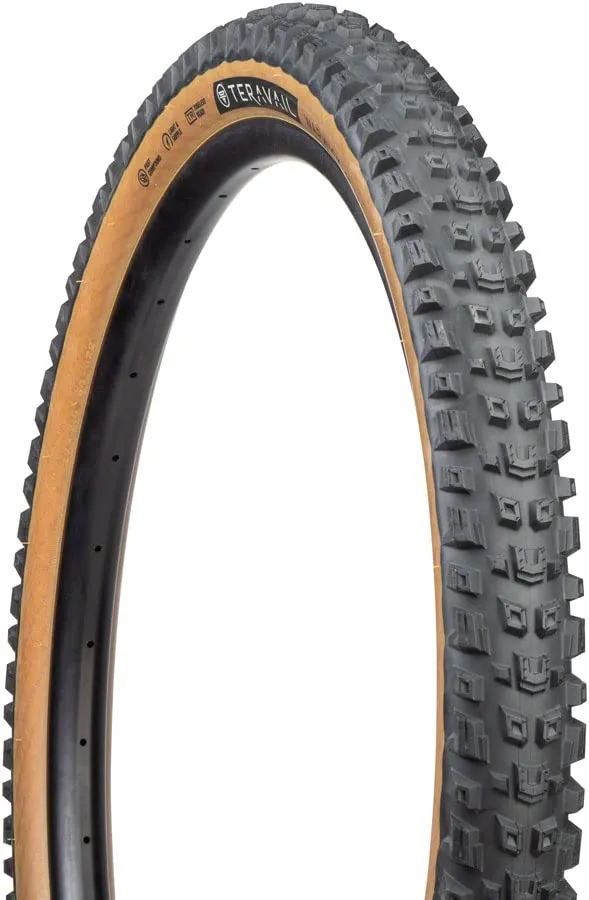 Teravail Warwick Tire - 29 x 2.5, Tubeless, Folding, Durable Black/Tan, Grip Compound for Mountain Trails