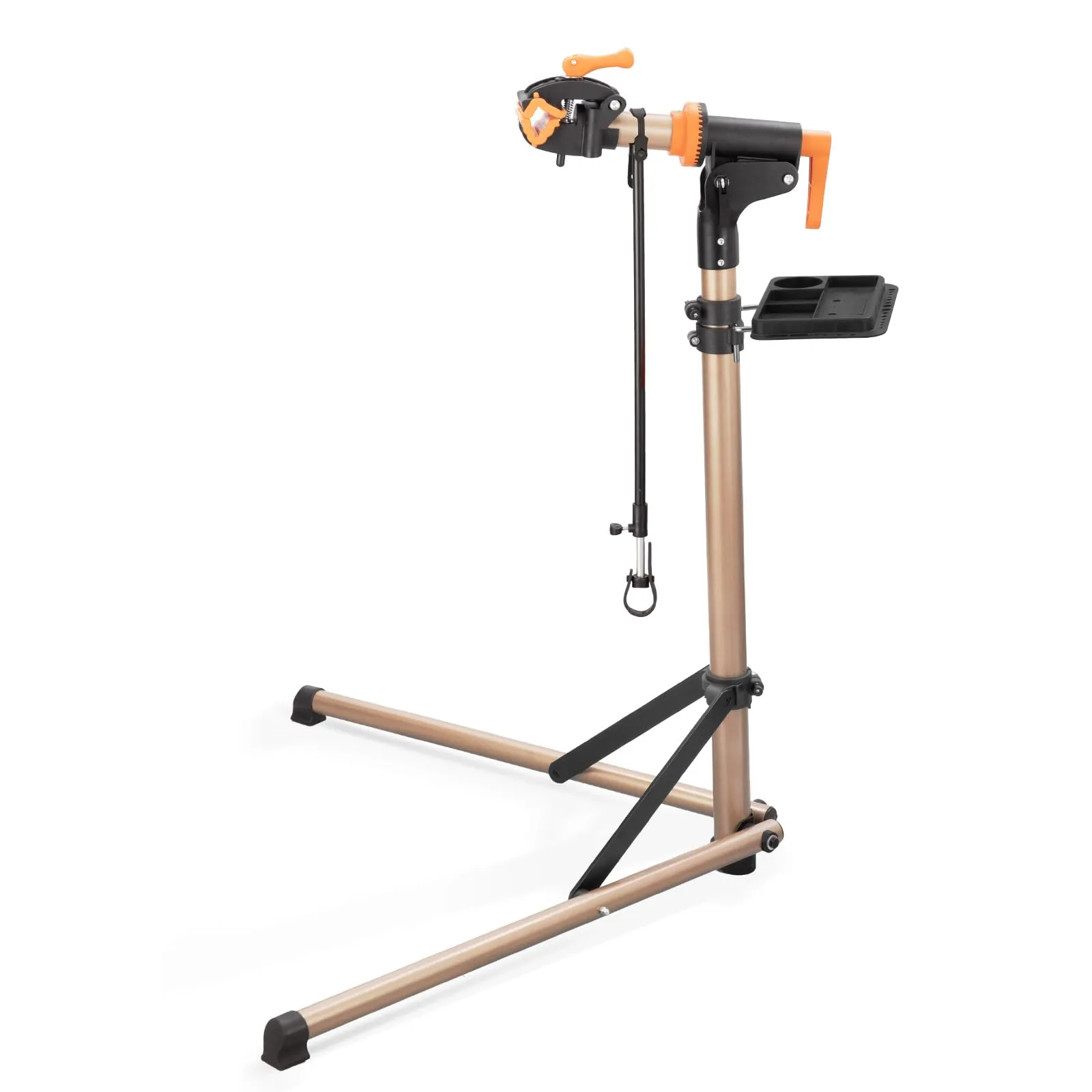 teraysun Bike Repair Stand - Foldable Aluminum Workstand for Mountain & Road Bikes, 99lbs Capacity