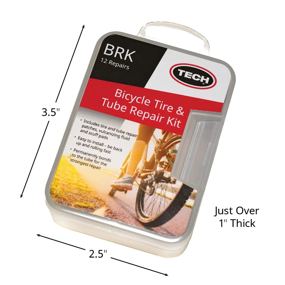 Fix Tubes & Tires Quickly with 12 Patches & Vulcanizing Fluid