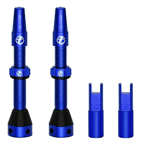 Thinvik 44mm Presta Tubeless Valve Stem Kit - Lightweight Alloy, 2 Valves + Core Tool, Color Options