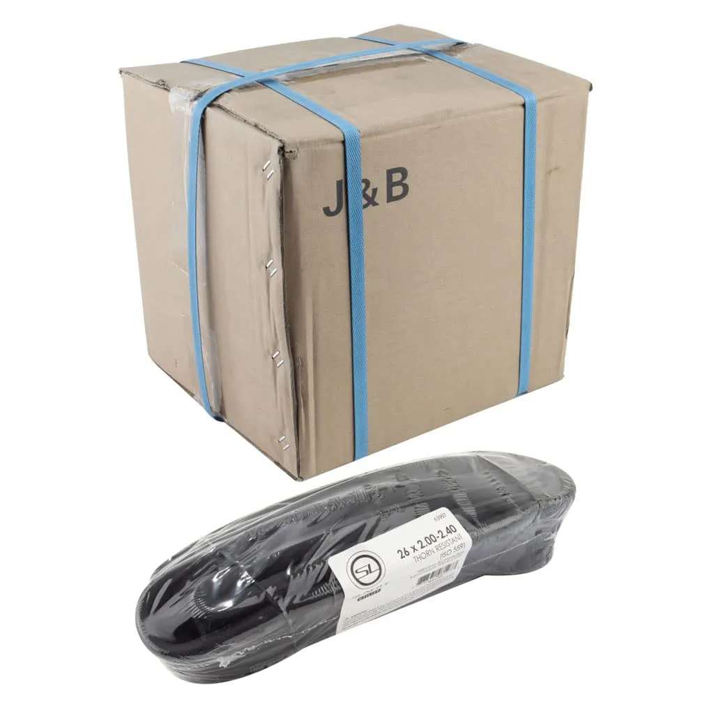 Thorn Resistant Replacement Tube 26x2.00-2.40 SV 48mm - Bulk Pack of 20 - Smooth Removable Valve