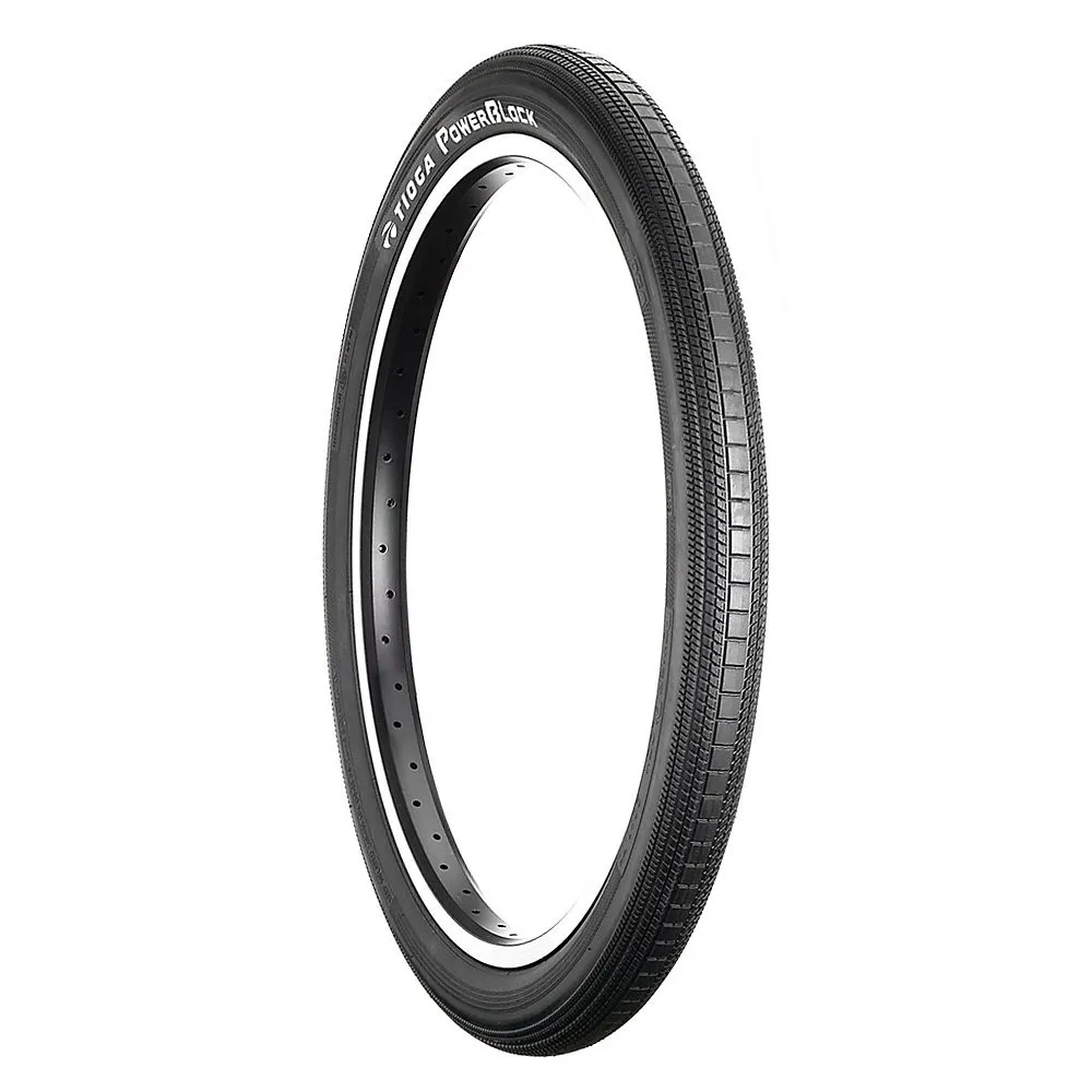 Tioga Power Block Racing Tire 20x1.60 - Efficient BMX Tire with Wire Bead for Maximum Speed