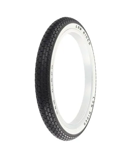 Tire 16' x 1.75' G-5009 Lowrider Black/White Sidewall - Durable, Customizable Pressure Range